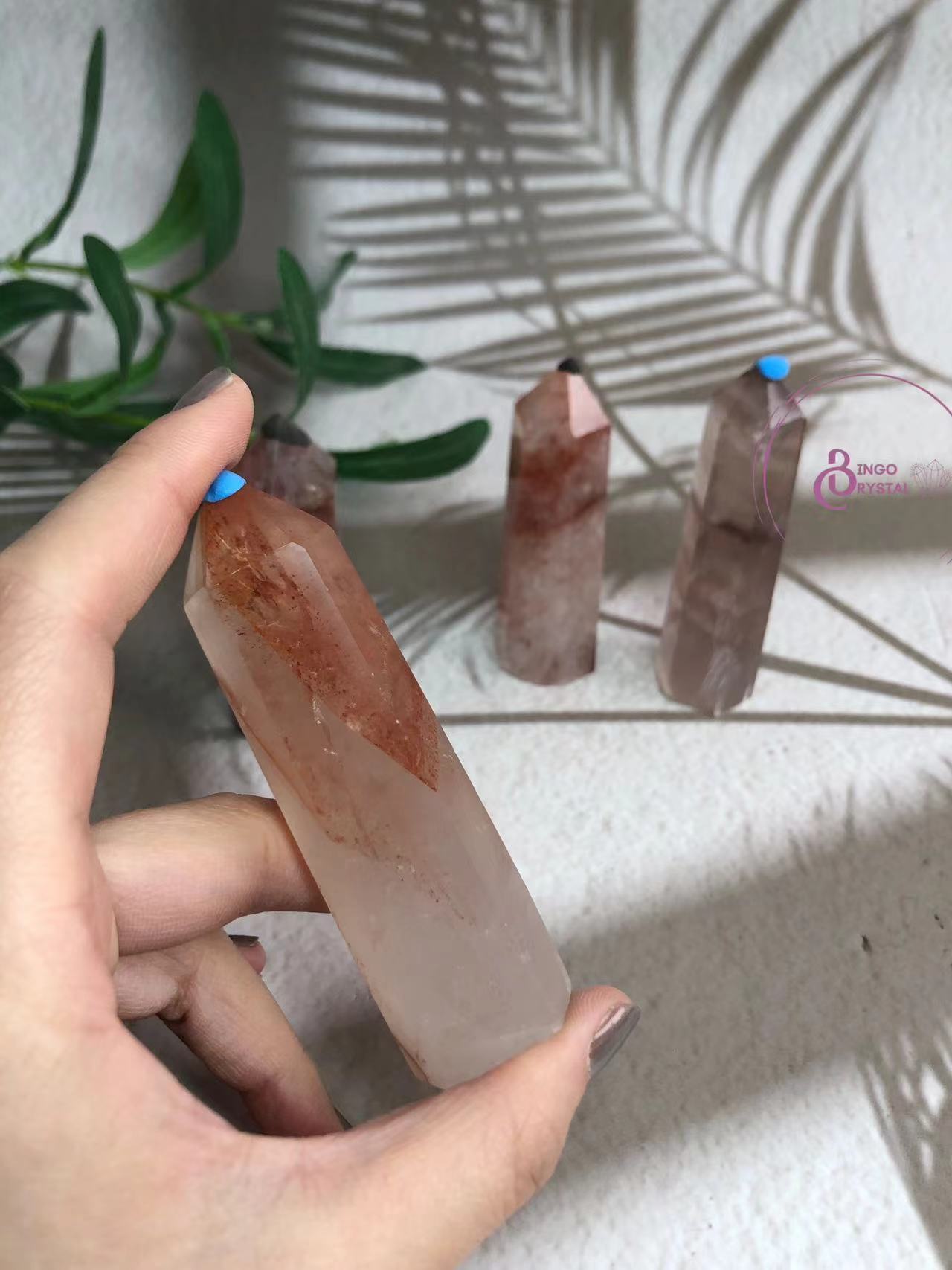 Fire Quartz 10cm Towers