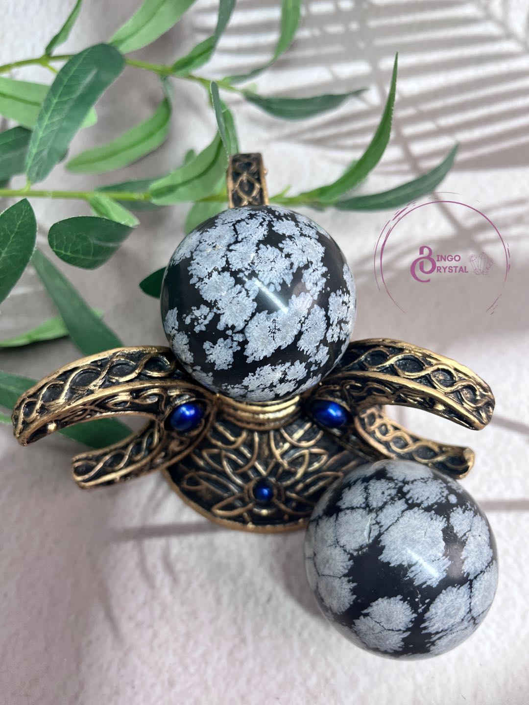 Snowflake Obisidian Spheres 4-7cm