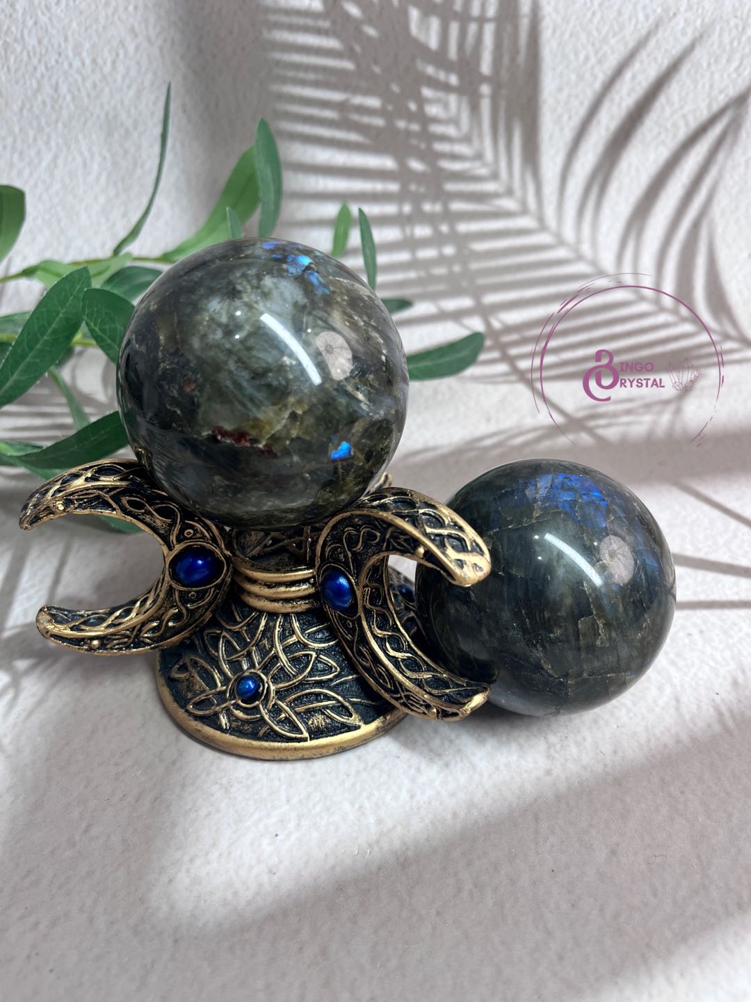 Blue Labradorite Spheres 7-8cm