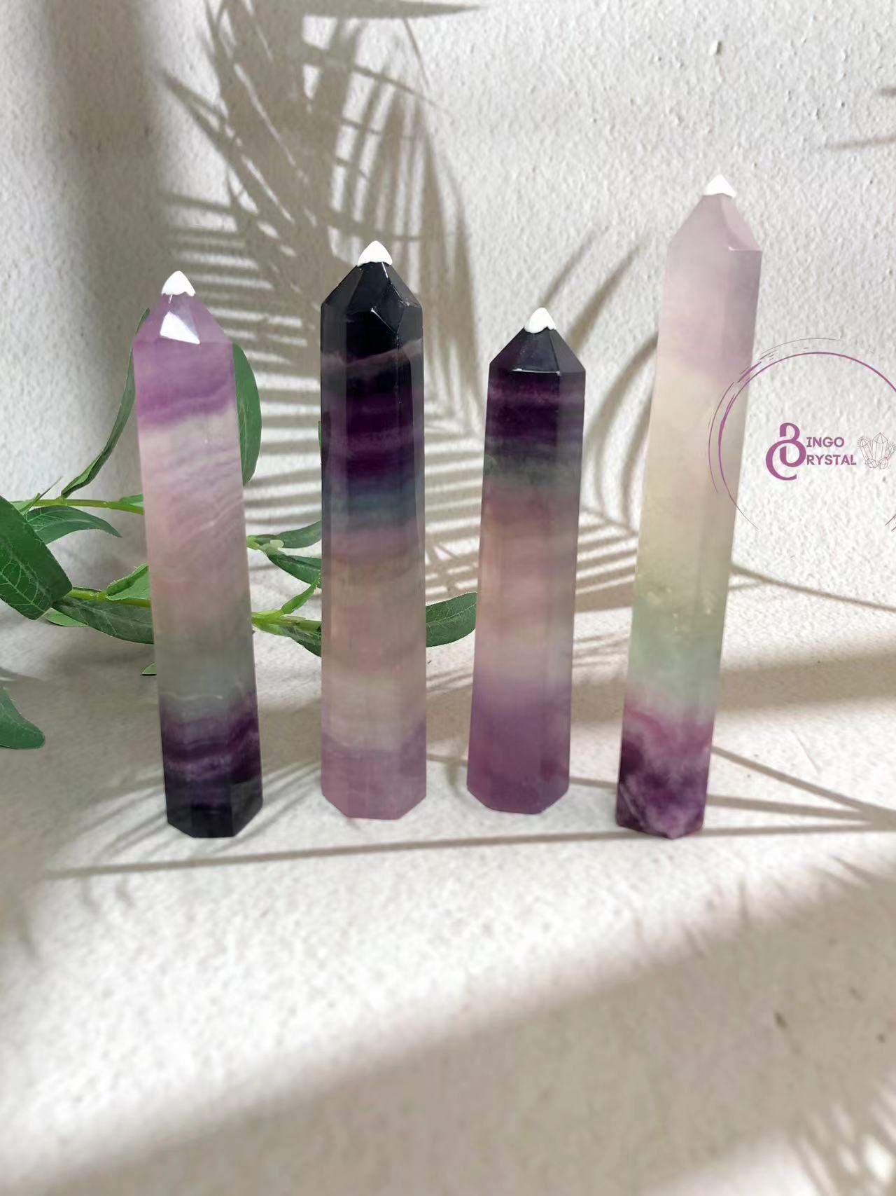 Three Color Fluorite Towers