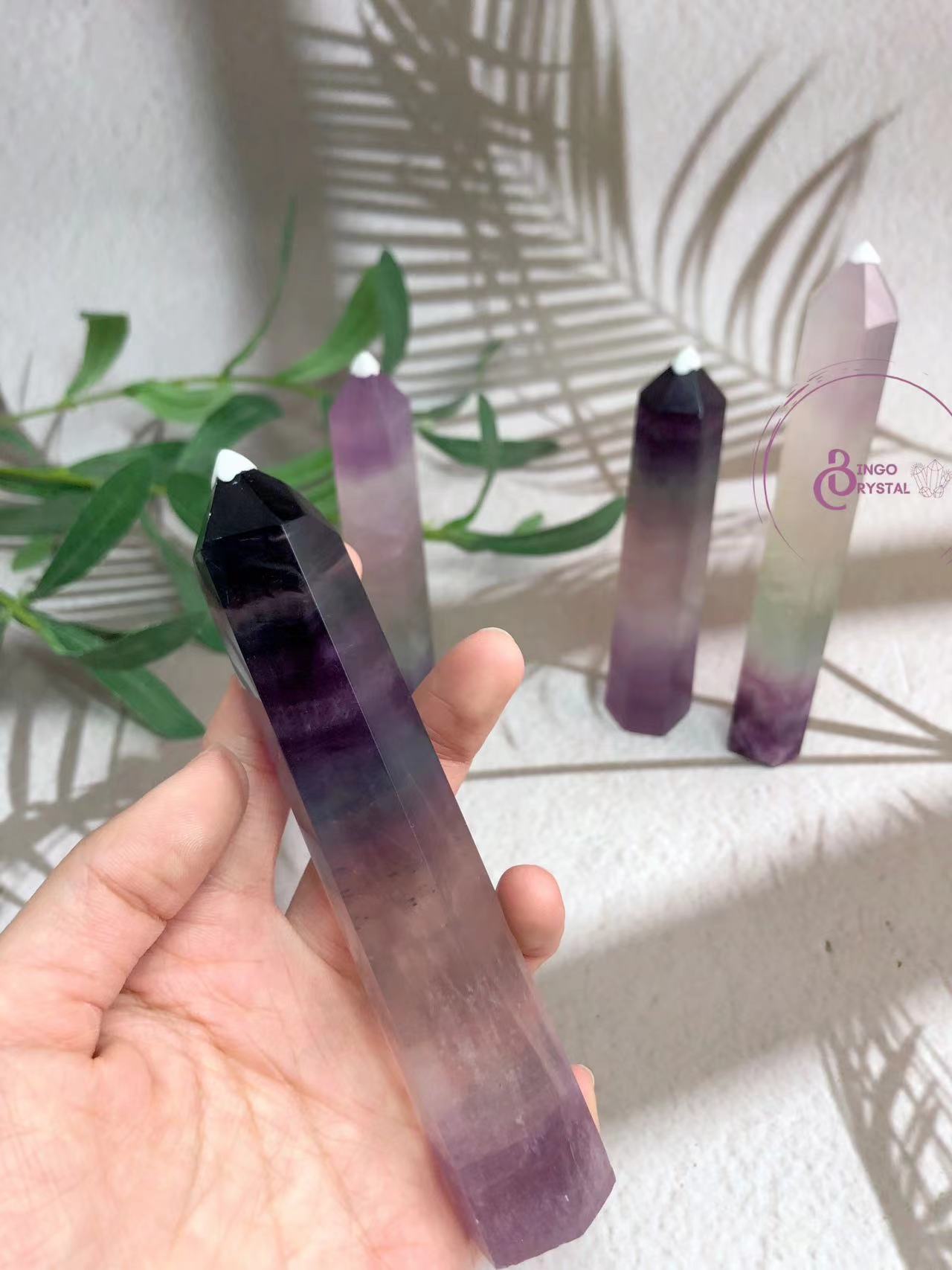 Three Color Fluorite Towers