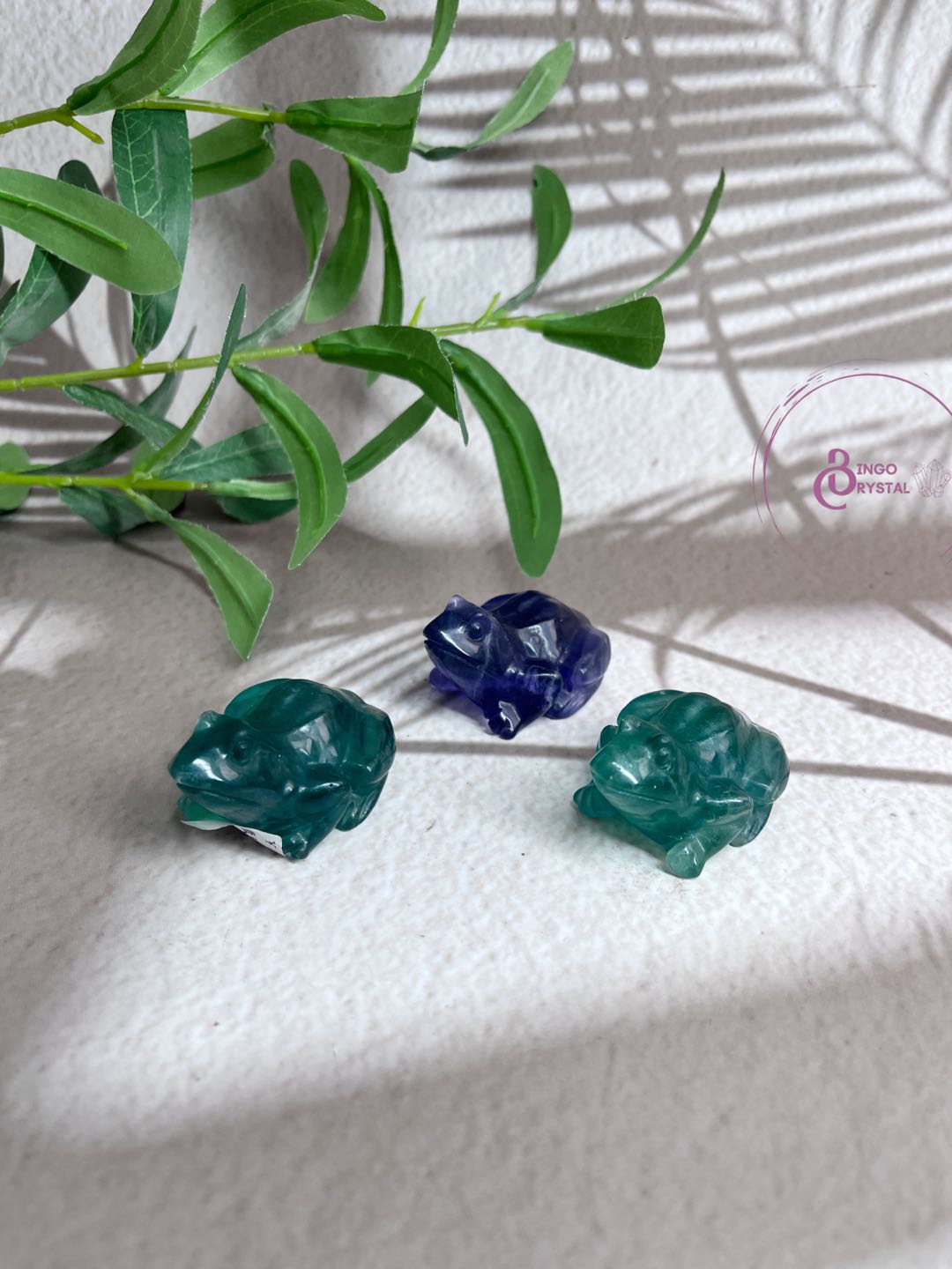 Fluorite Frog Carving