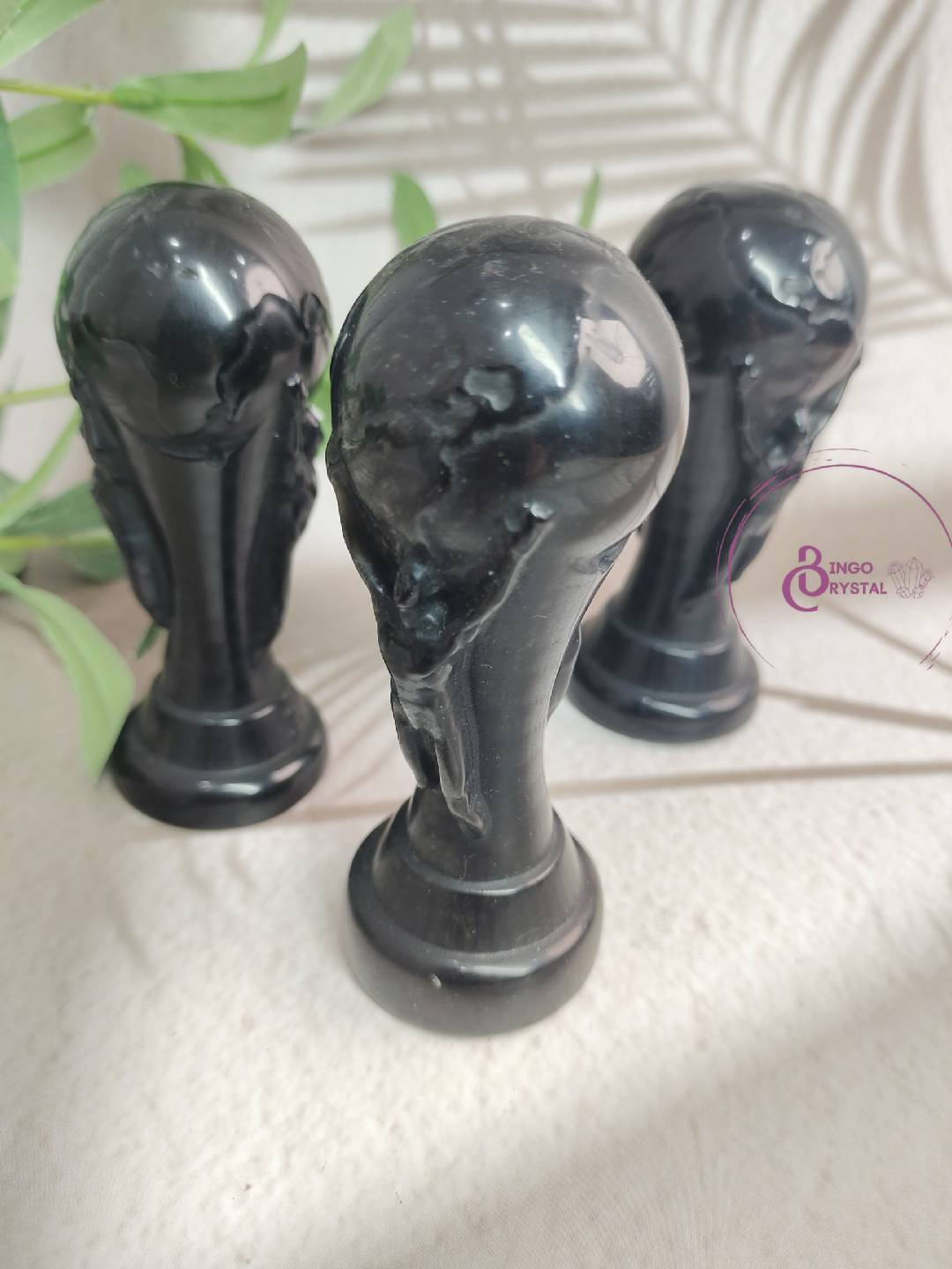 Black Obsidian World Cup Carvings