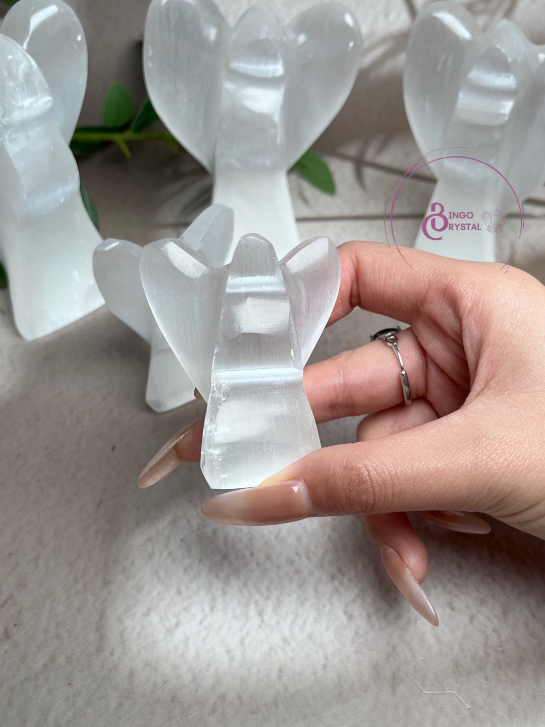 Angel Selenite Carvings