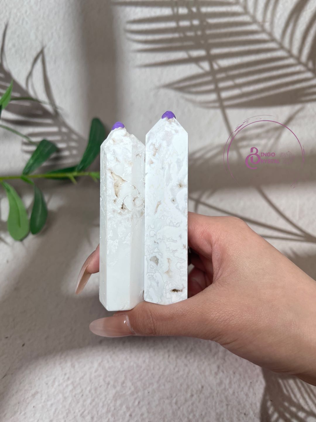 Howlite 10cm Towers( Howlite, Druzy Howlite and Aura Howlite)