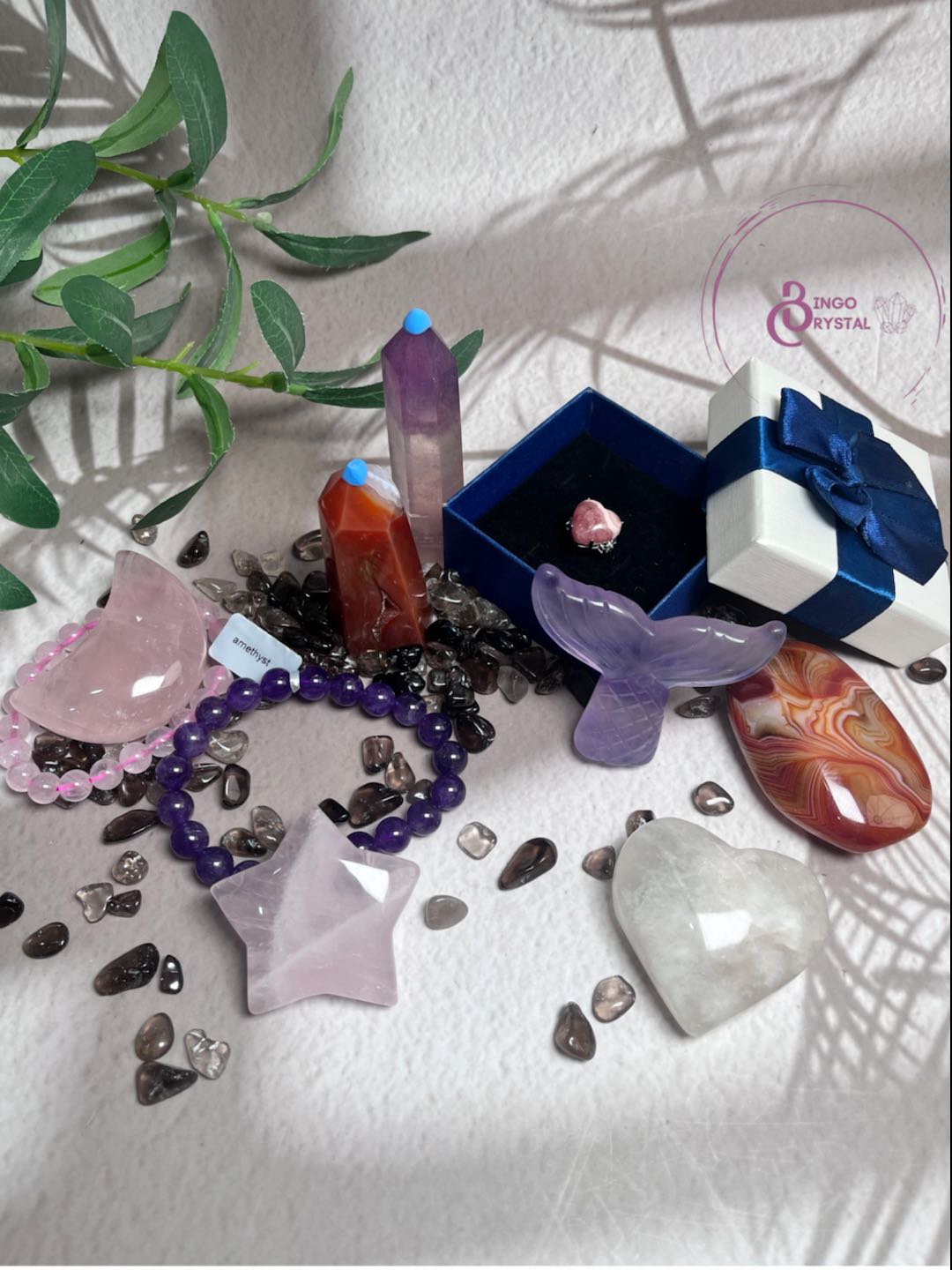 Pisces Lucky Crystal Kit(ring, tower, bracelet and so on)